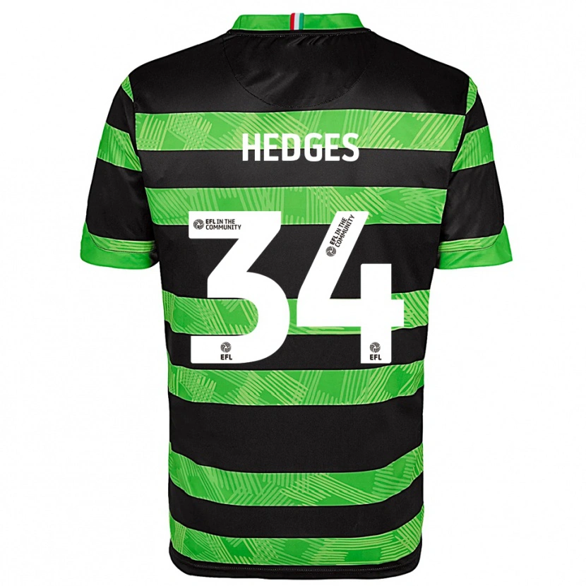 DanxenレディースHarry Hedges#34黒 緑アウェイシャツ2025/26ジャージーユニフォーム
