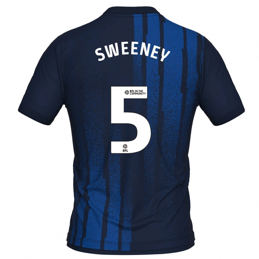 DanxenレディースRyan Sweeney#5紺 白アウェイシャツ2025/26ジャージーユニフォーム