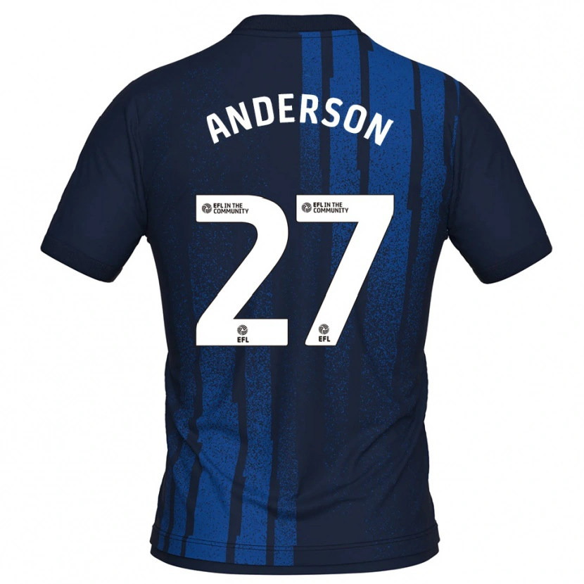 DanxenレディースTaylor Anderson#27紺 白アウェイシャツ2025/26ジャージーユニフォーム