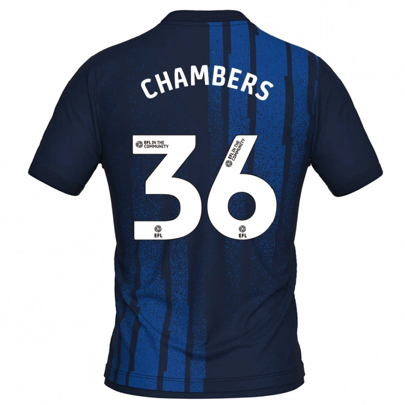 DanxenレディースJayden Chambers#36紺 白アウェイシャツ2025/26ジャージーユニフォーム