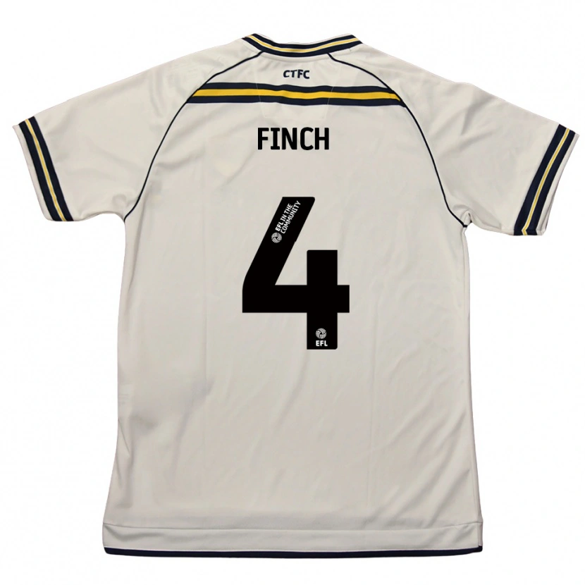 DanxenレディースHolly Finch#4白 紺アウェイシャツ2025/26ジャージーユニフォーム