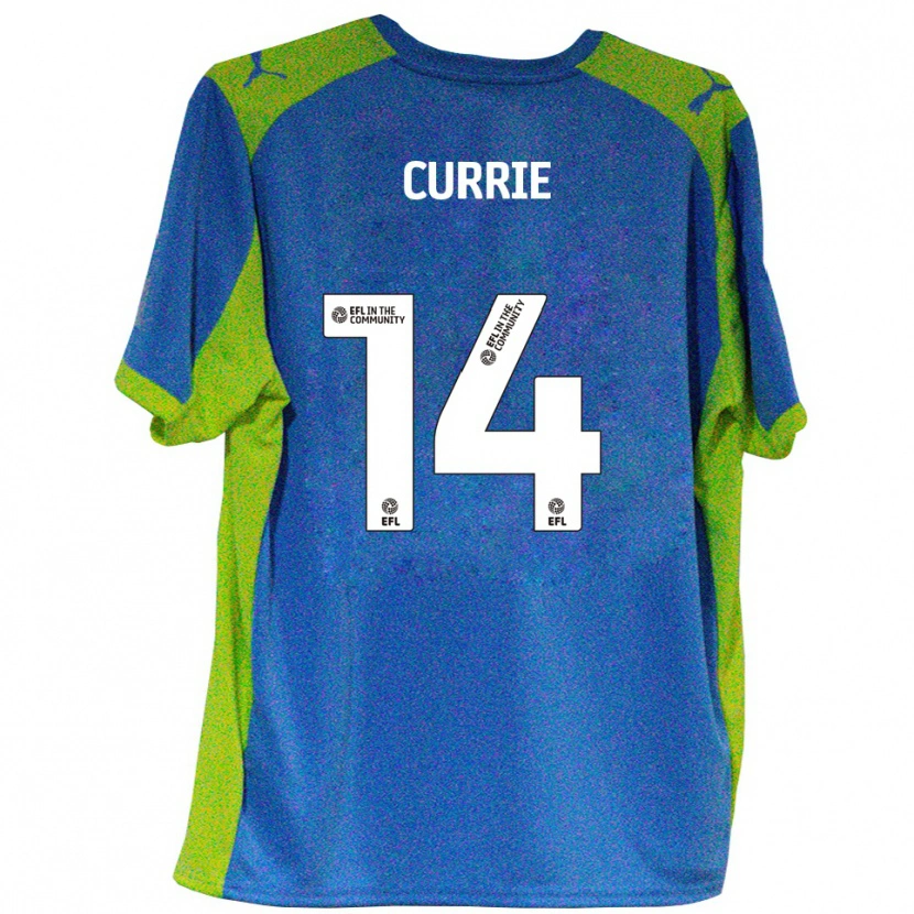 DanxenレディースHarvey Currie#14水色 黄アウェイシャツ2025/26ジャージーユニフォーム