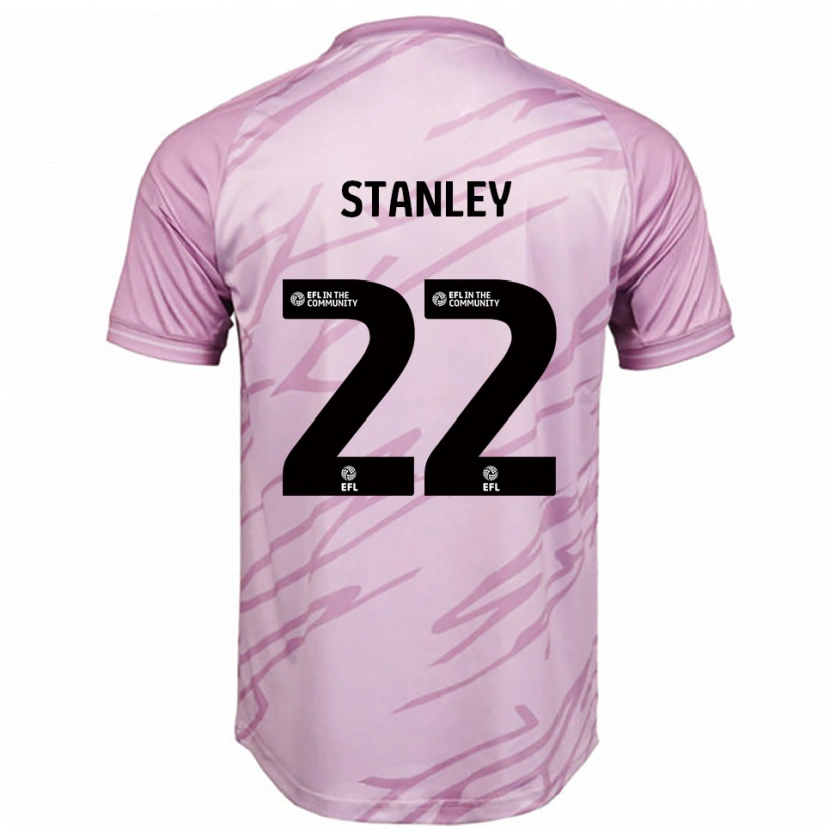 DanxenレディースEva Stanley#22ピンク 黒アウェイシャツ2025/26ジャージーユニフォーム