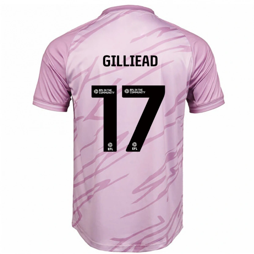 DanxenレディースAlex Gilliead#17ピンク 黒アウェイシャツ2025/26ジャージーユニフォーム