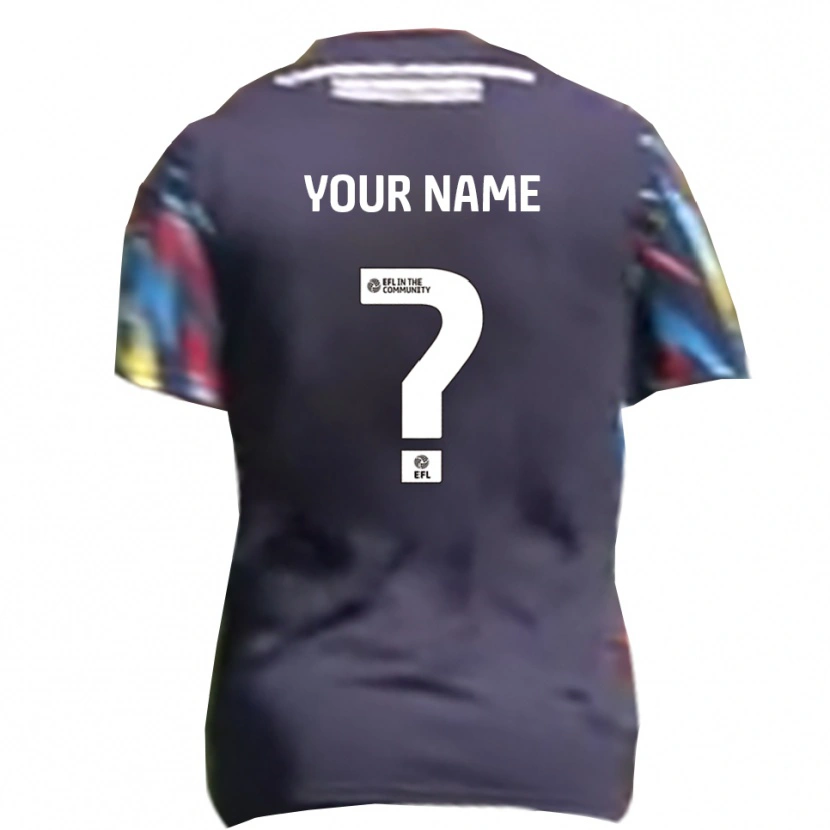 Danxenレディースあなたの名前#0紺 黄 赤アウェイシャツ2025/26ジャージーユニフォーム