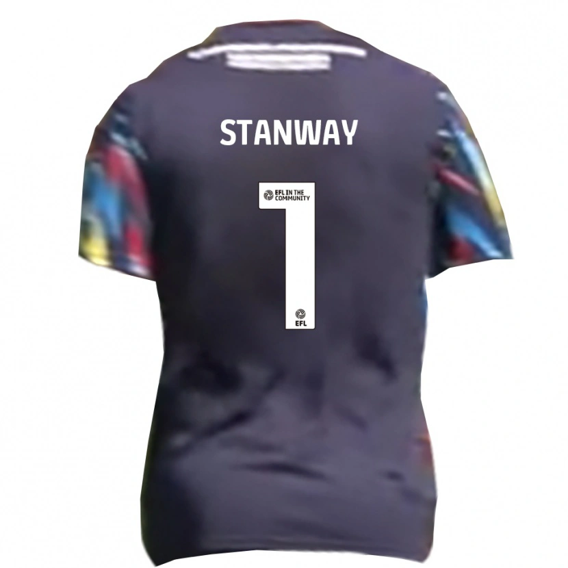 DanxenレディースWyll Stanway#1紺 黄 赤アウェイシャツ2025/26ジャージーユニフォーム