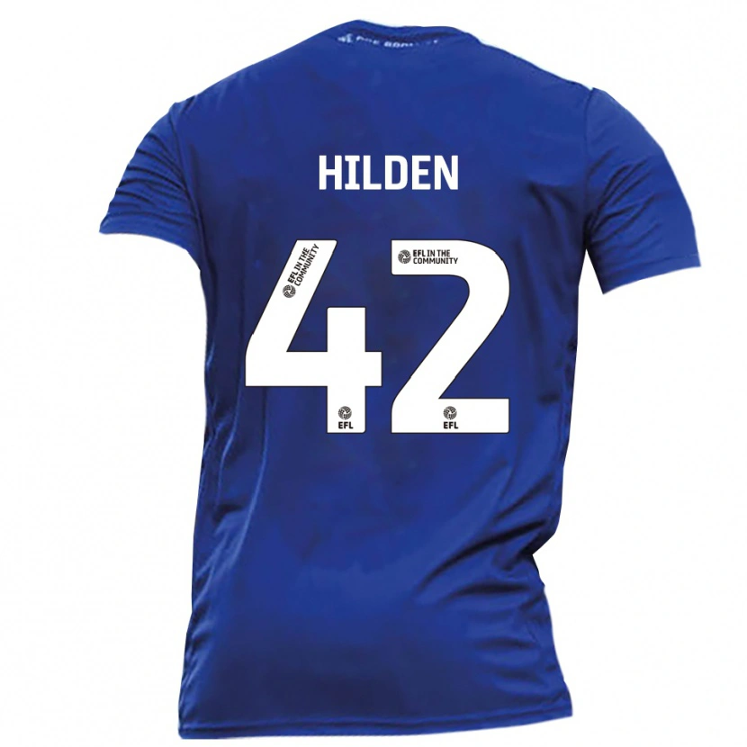 DanxenレディースAlfie Hilden#42青 白アウェイシャツ2025/26ジャージーユニフォーム