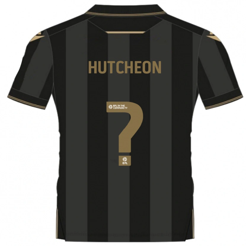 DanxenレディースGeorge Hutcheon#0黒 金アウェイシャツ2025/26ジャージーユニフォーム