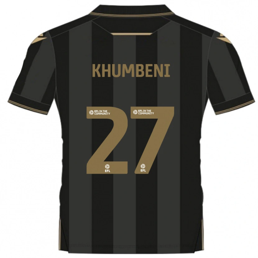 DanxenレディースNelson Khumbeni#27黒 金アウェイシャツ2025/26ジャージーユニフォーム