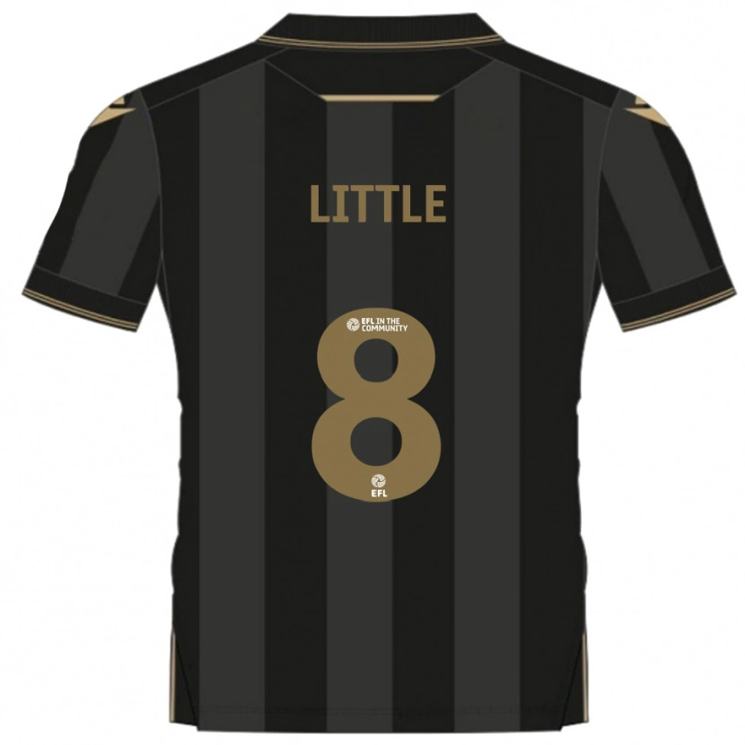 DanxenレディースArmani Little#8黒 金アウェイシャツ2025/26ジャージーユニフォーム