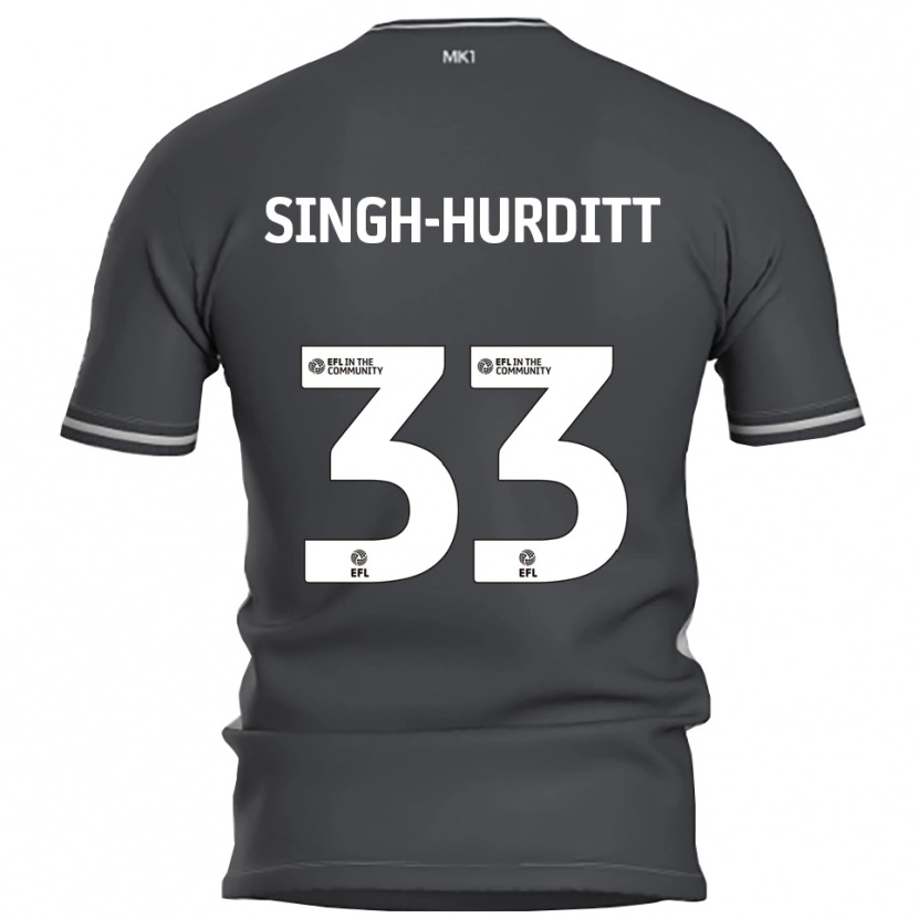 DanxenレディースDamerai Singh-Hurditt#33灰色 銀色アウェイシャツ2025/26ジャージーユニフォーム