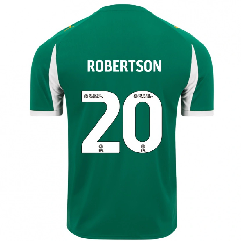 DanxenレディースScott Robertson#20緑 白アウェイシャツ2025/26ジャージーユニフォーム