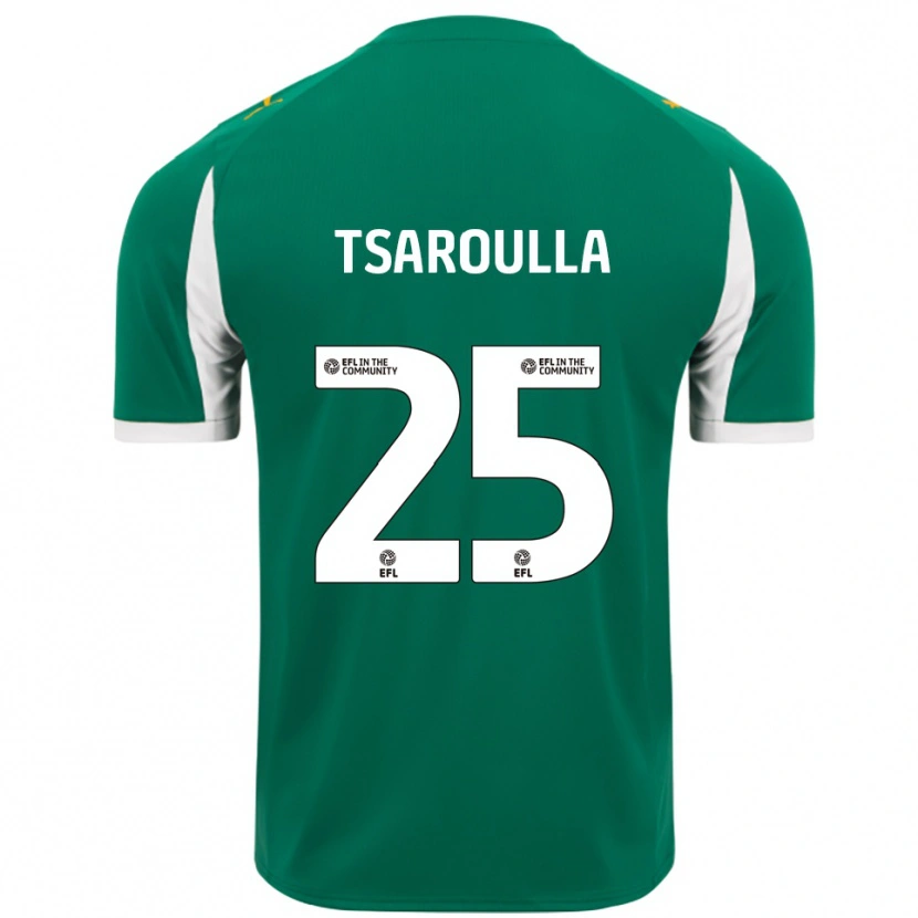 DanxenレディースNick Tsaroulla#25緑 白アウェイシャツ2025/26ジャージーユニフォーム