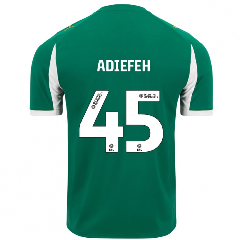 DanxenレディースDaniel Adiefeh#45緑 白アウェイシャツ2025/26ジャージーユニフォーム