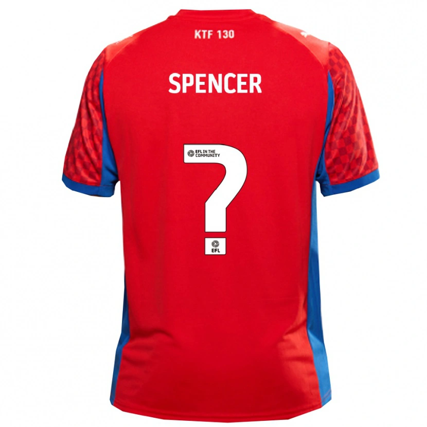DanxenレディースRyan Spencer#0赤 青アウェイシャツ2025/26ジャージーユニフォーム