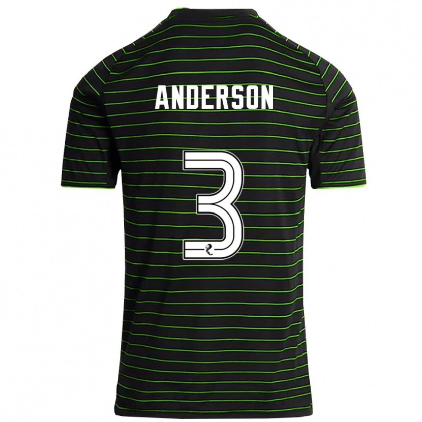 DanxenレディースMatthew Anderson#3黒 緑アウェイシャツ2025/26ジャージーユニフォーム