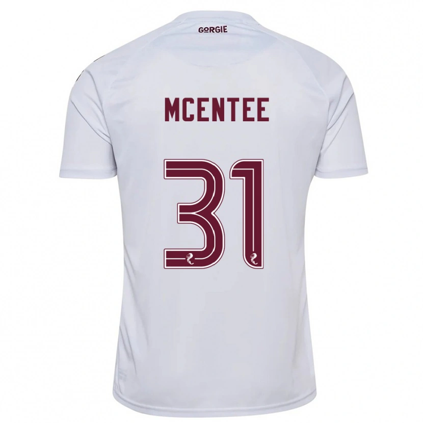 DanxenレディースOisin Mcentee#31白 バーガンディアウェイシャツ2025/26ジャージーユニフォーム
