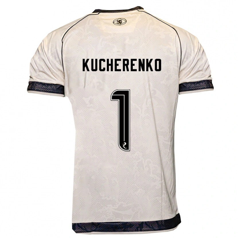 DanxenレディースYevgeniy Kucherenko#1白 黒アウェイシャツ2025/26ジャージーユニフォーム