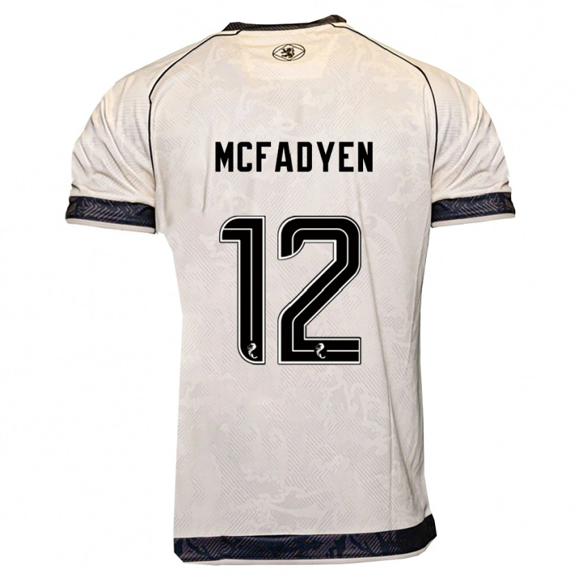 DanxenレディースStacey Mcfadyen#12白 黒アウェイシャツ2025/26ジャージーユニフォーム
