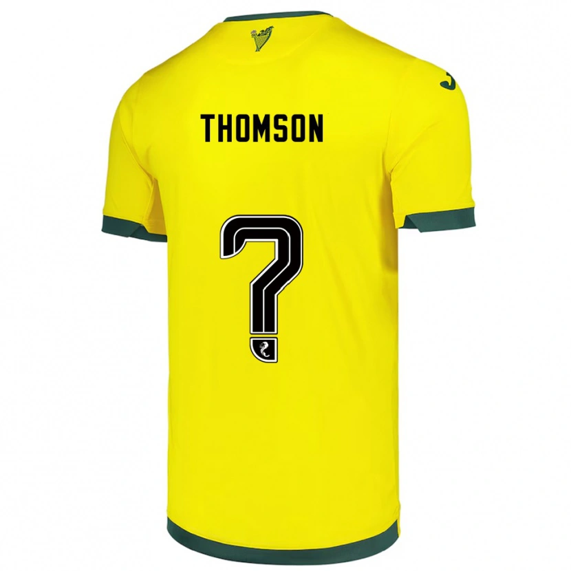 DanxenレディースJackson Thomson#0黄 緑アウェイシャツ2025/26ジャージーユニフォーム