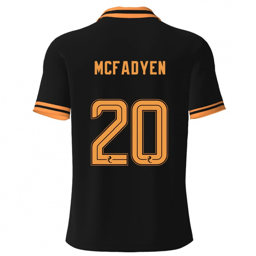 DanxenレディースEmma Mcfadyen#20黒 黄アウェイシャツ2025/26ジャージーユニフォーム