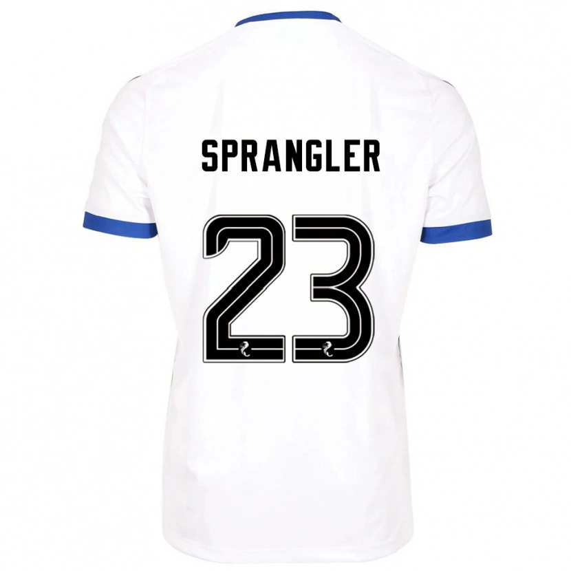 DanxenレディースSven Sprangler#23白 青アウェイシャツ2025/26ジャージーユニフォーム