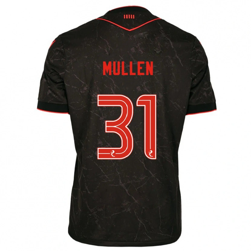 DanxenレディースRyan Mullen#31黒 赤アウェイシャツ2025/26ジャージーユニフォーム