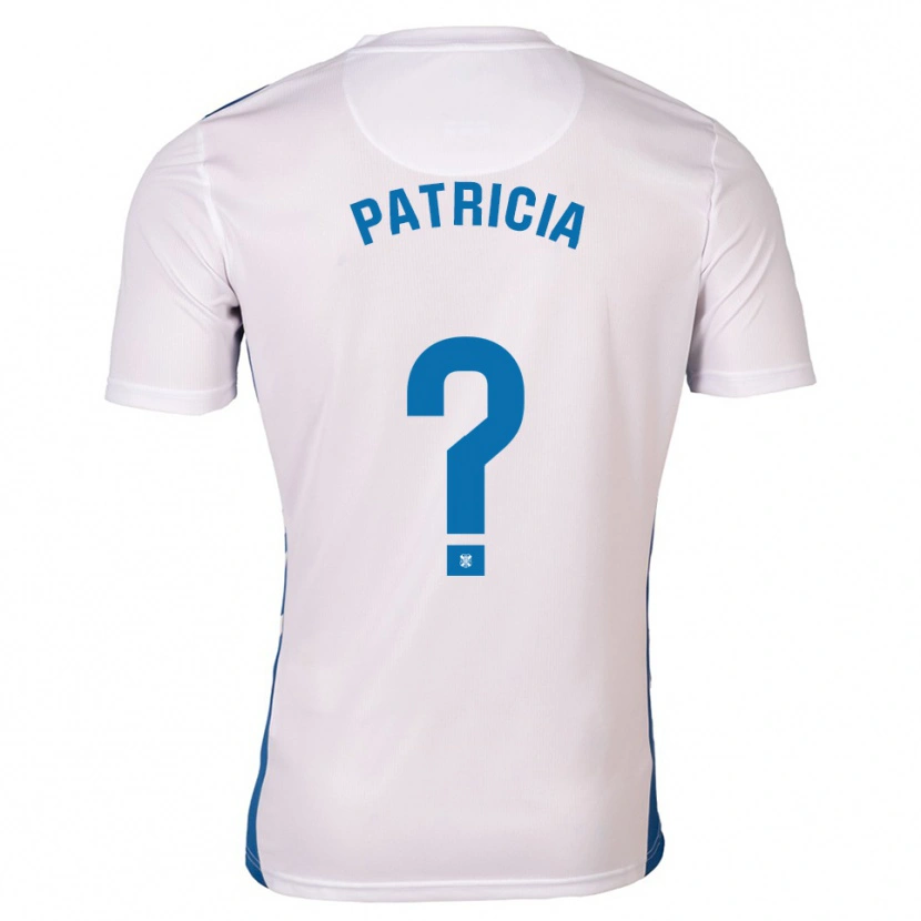 DanxenキッズPatricia Gavira Collado#0白 青ホームシャツ2025/26ジャージーユニフォーム