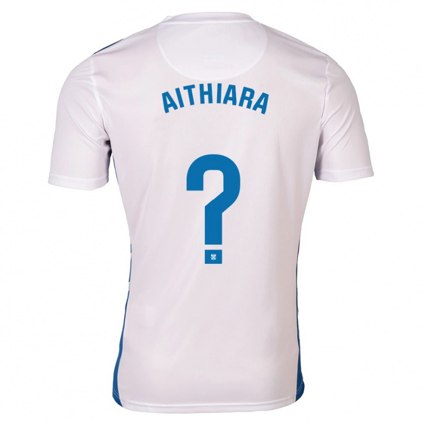 DanxenキッズAithiara Carballo Cabrera#0白 青ホームシャツ2025/26ジャージーユニフォーム