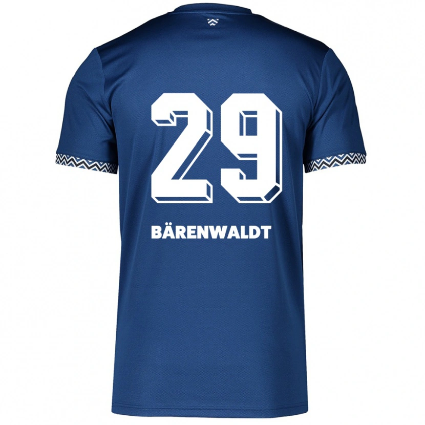 DanxenキッズMarie Bärenwaldt#29紺 白ホームシャツ2025/26ジャージーユニフォーム