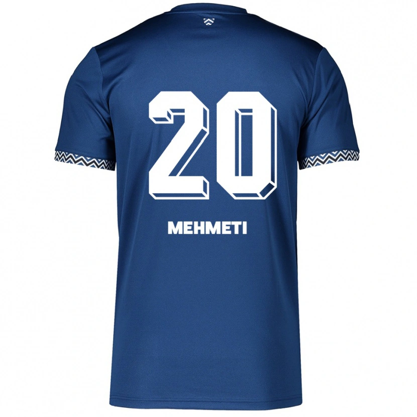 DanxenキッズEnis Mehmeti#20紺 白ホームシャツ2025/26ジャージーユニフォーム