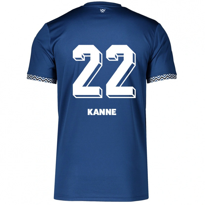 DanxenキッズLouis Kanne#22紺 白ホームシャツ2025/26ジャージーユニフォーム