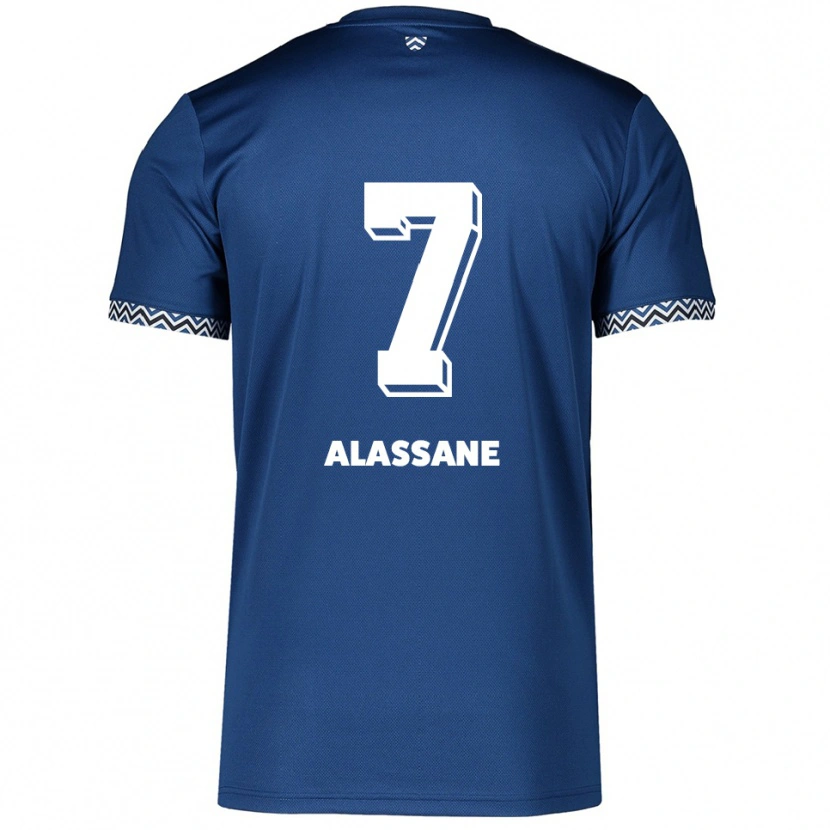 DanxenキッズLatif-Bilal Alassane#7紺 白ホームシャツ2025/26ジャージーユニフォーム