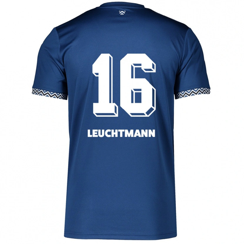 DanxenキッズJana Leuchtmann#16紺 白ホームシャツ2025/26ジャージーユニフォーム