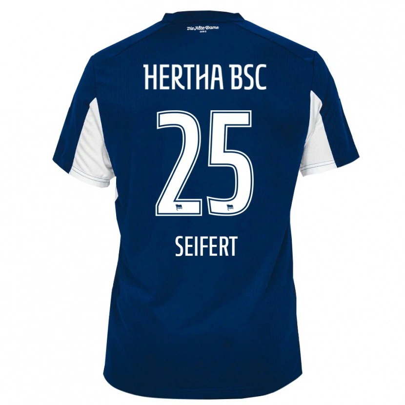 DanxenキッズJohanna Seifert#25白 青ホームシャツ2025/26ジャージーユニフォーム