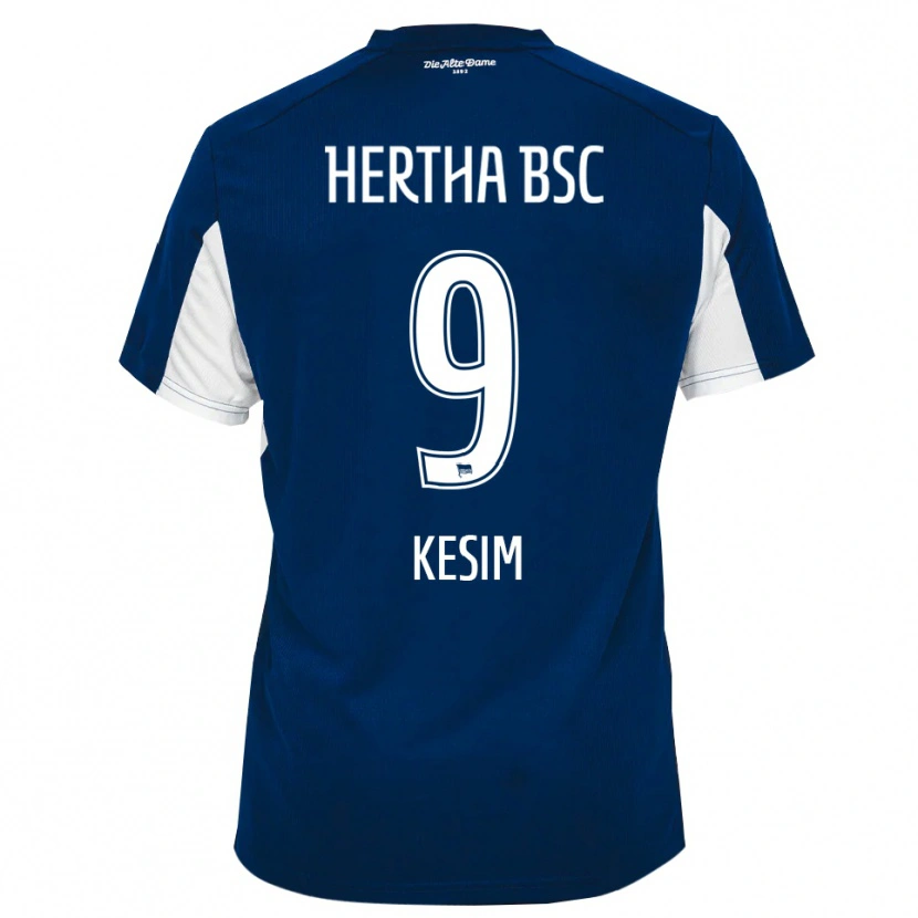 DanxenキッズTimur Kesim#9白 青ホームシャツ2025/26ジャージーユニフォーム