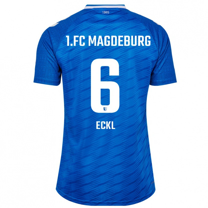 DanxenキッズHanna Eckl#6青 白ホームシャツ2025/26ジャージーユニフォーム