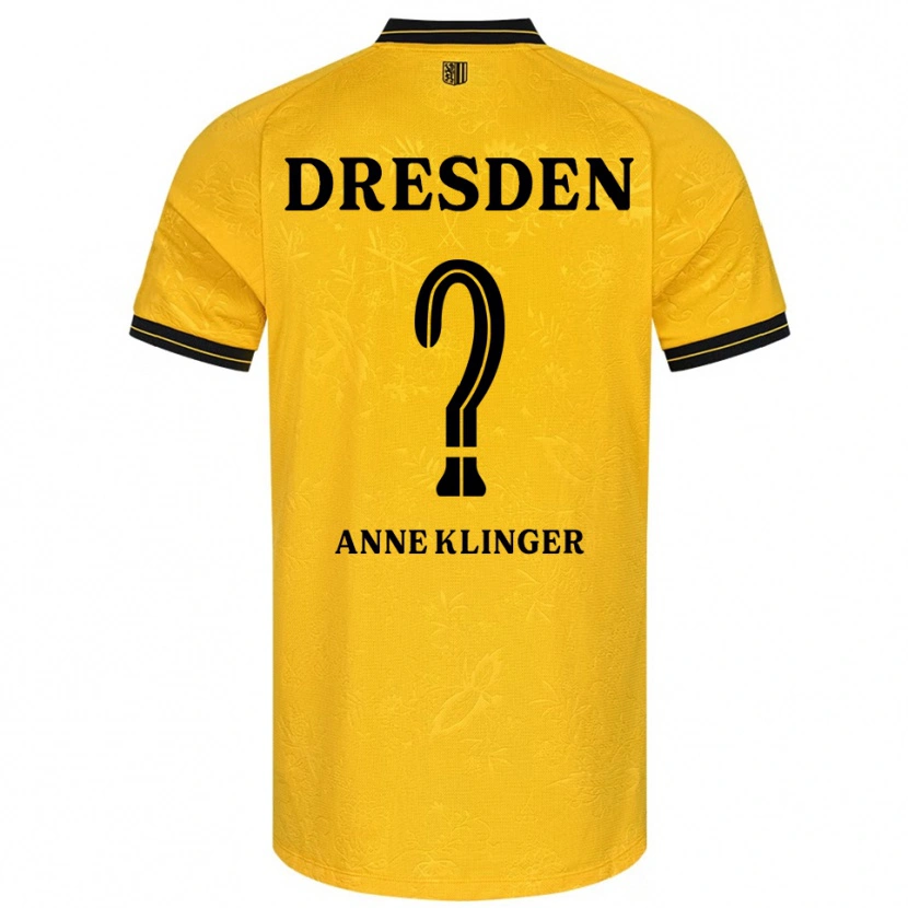 DanxenキッズJo Anne Klinger#0黄 黒ホームシャツ2025/26ジャージーユニフォーム