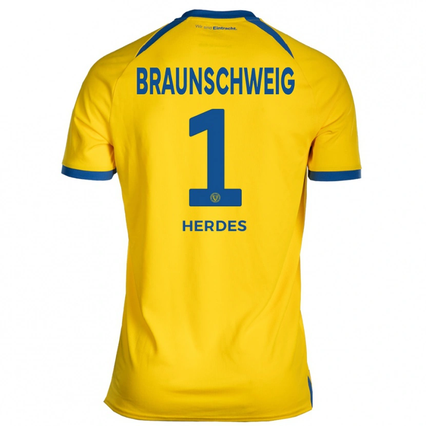 Danxenキッズレオン・ヘルデス#1黄 青ホームシャツ2025/26ジャージーユニフォーム