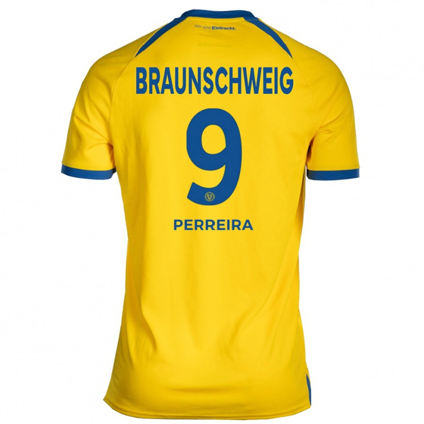 DanxenキッズRuben Da Silva Perreira#9黄 青ホームシャツ2025/26ジャージーユニフォーム