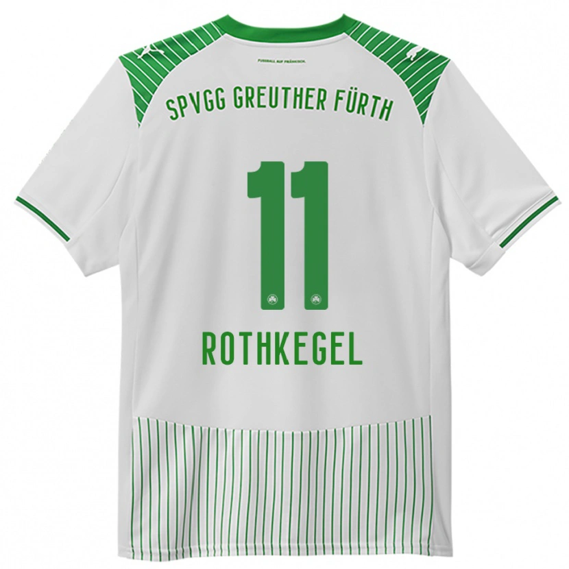 DanxenキッズHenri Rothkegel#11白 緑ホームシャツ2025/26ジャージーユニフォーム