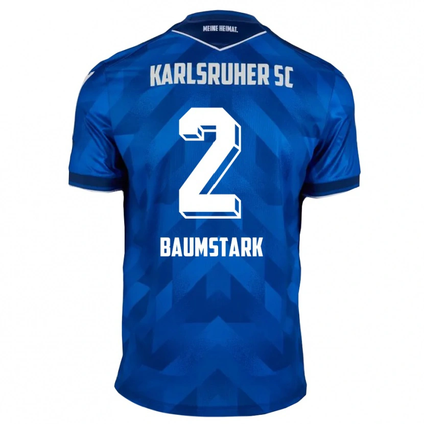 DanxenキッズMax Baumstark#2青 白ホームシャツ2025/26ジャージーユニフォーム