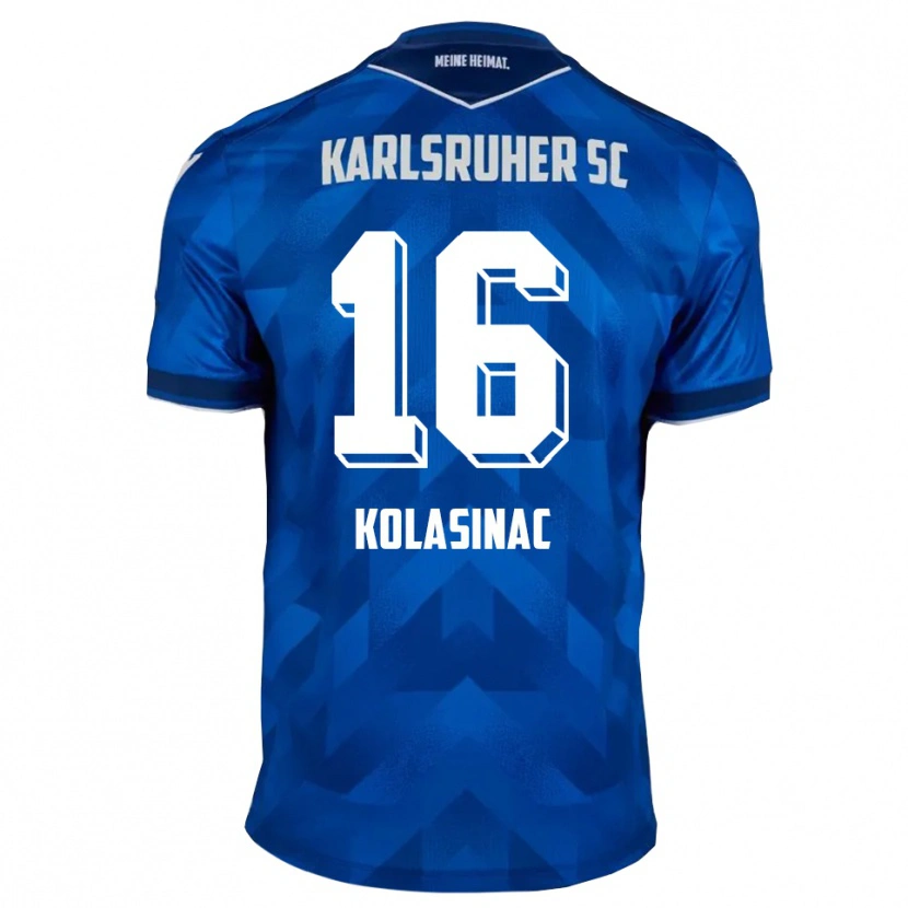 DanxenキッズAjdin Kolasinac#16青 白ホームシャツ2025/26ジャージーユニフォーム