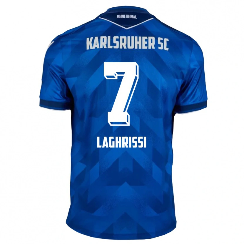 DanxenキッズEymen Laghrissi#7青 白ホームシャツ2025/26ジャージーユニフォーム