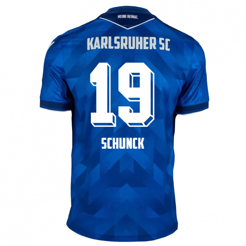 Danxenキッズティム・シュンク#19青 白ホームシャツ2025/26ジャージーユニフォーム