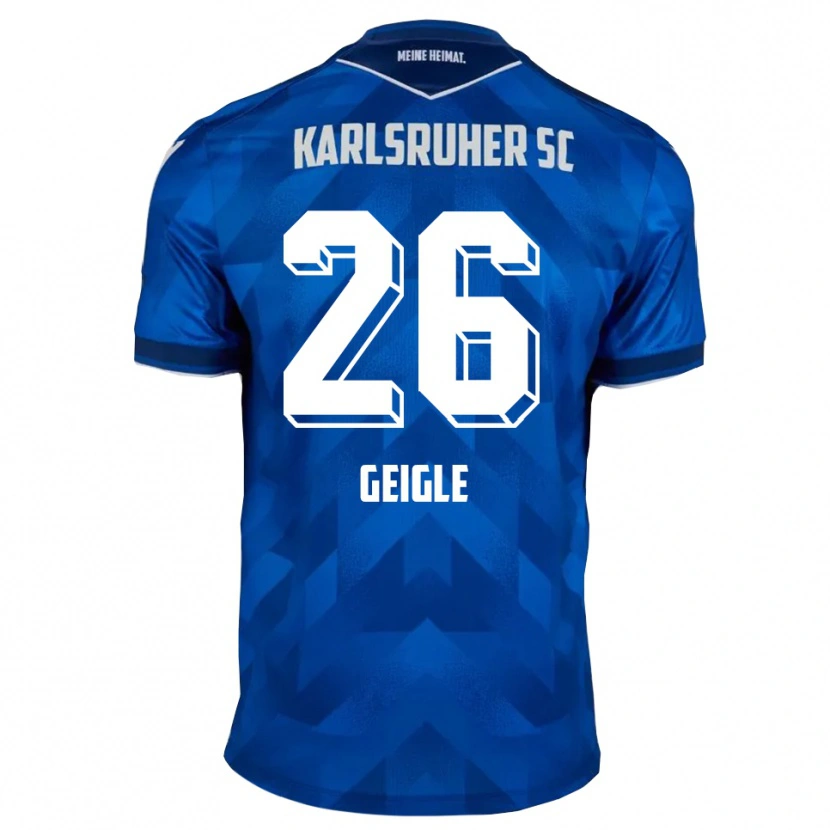 DanxenキッズFynn Geigle#26青 白ホームシャツ2025/26ジャージーユニフォーム
