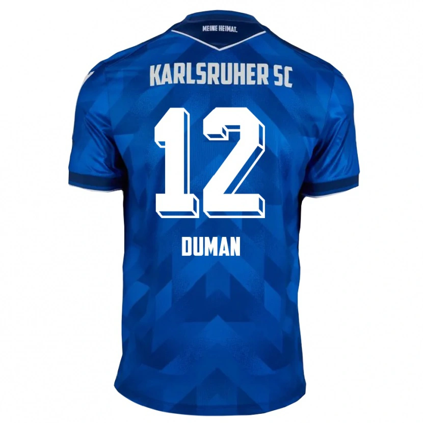 DanxenキッズBugra Duman#12青 白ホームシャツ2025/26ジャージーユニフォーム