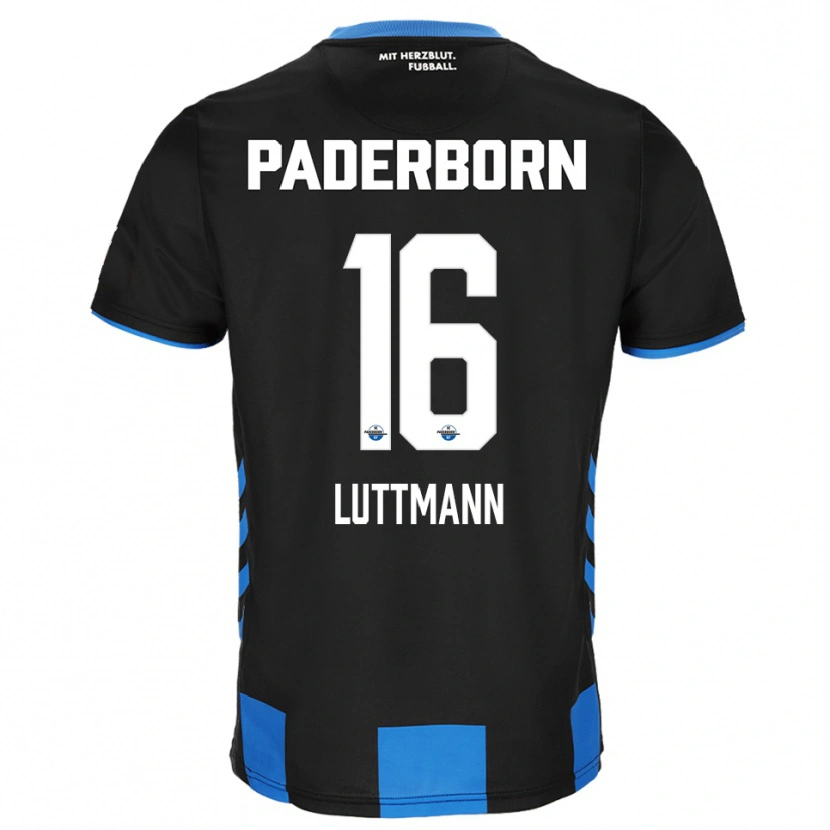 DanxenキッズMagnus Luttmann#16黒 青ホームシャツ2025/26ジャージーユニフォーム