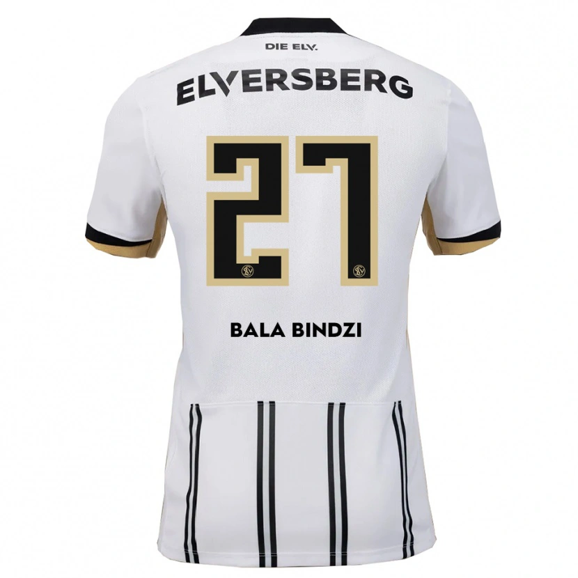 DanxenキッズCorneille Bala Bindzi#27白 黒ホームシャツ2025/26ジャージーユニフォーム