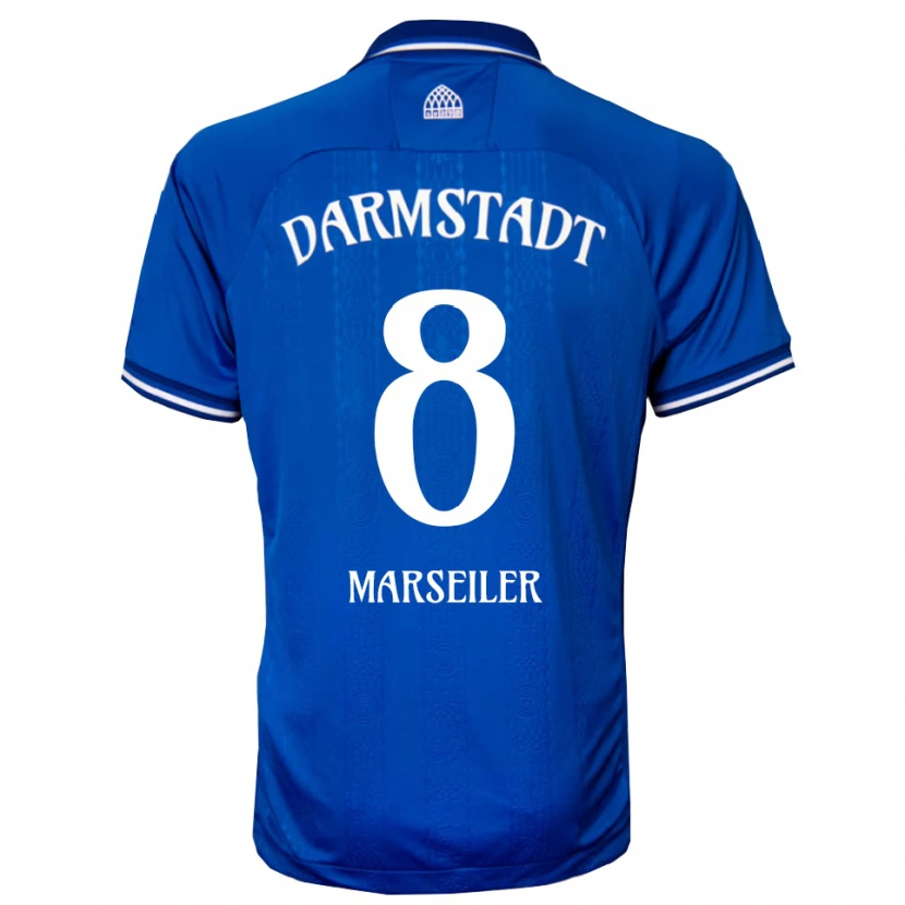 DanxenキッズLuca Marseiler#8青 白ホームシャツ2025/26ジャージーユニフォーム